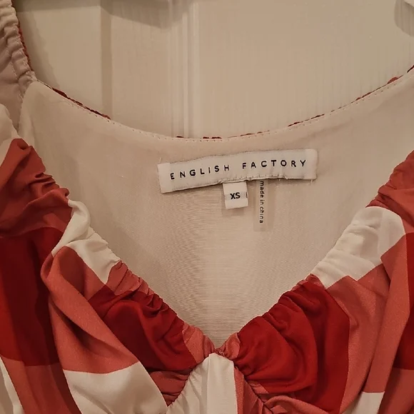 Red and White Gingham Dress - Picture 2 of 6